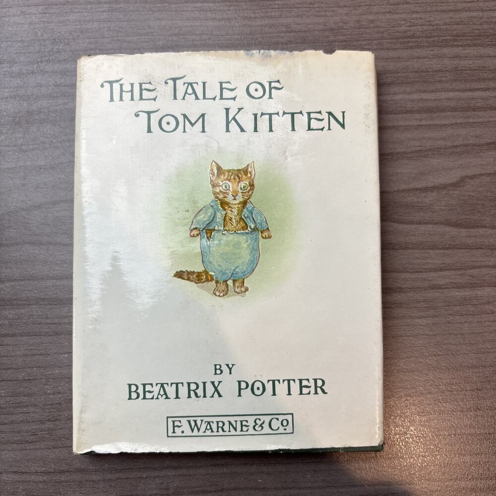 The Tale of Tom Kitten by Beatrix Potter 1935 HC/DJ F. Warne & Co. Vintage Book